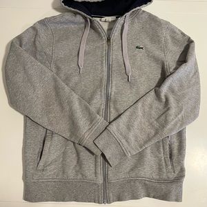 Lacoste men’s hooded cotton blend sweatshirt